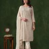 Half White Rangoli Coding Sequence Work Salwar Suit