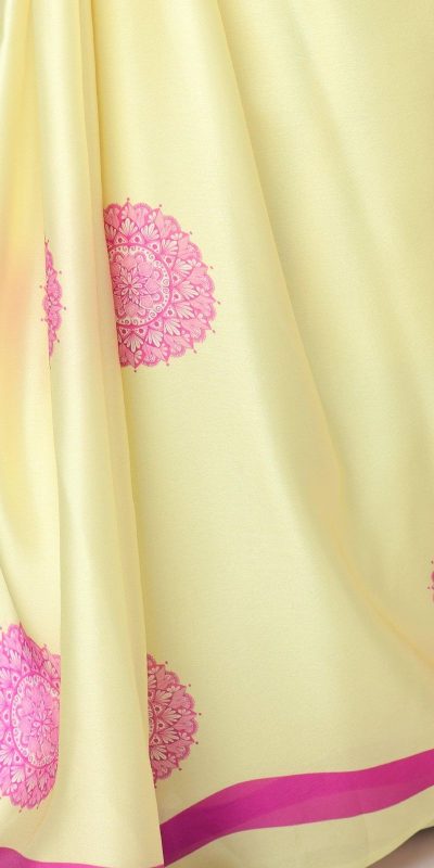 ST 1102B Lemon Yellow Color Japan Satin Digital Print Work Saree Casual, Wedding, Festive, Events . Expected Delivery 4-6 Working Days @1849/- only | Sarees, Bollywood Sarees, Creative Sarees, Designer Sarees, Embroidered Sarees, Ethnic Saree, Modern Digital sarees, Party Wear Sarees