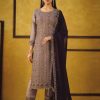 Light Brown Rangoli Coding Sequence Work Salwar Suit