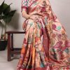YNF 7019 Red Color Tushar Silk With Viscose Border Printed Saree Casual, Wedding, Festive, Events . Expected Delivery  4-6 Working Days @1699/- only                                                                                                                                           | Sarees, Bollywood Sarees, Creative Sarees, Designer Sarees, Embroidered Sarees, Ethnic Saree, Modern Digital sarees, Party Wear Sarees