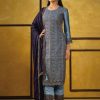Sky Blue Rangoli Coding Sequence Work Salwar Suit