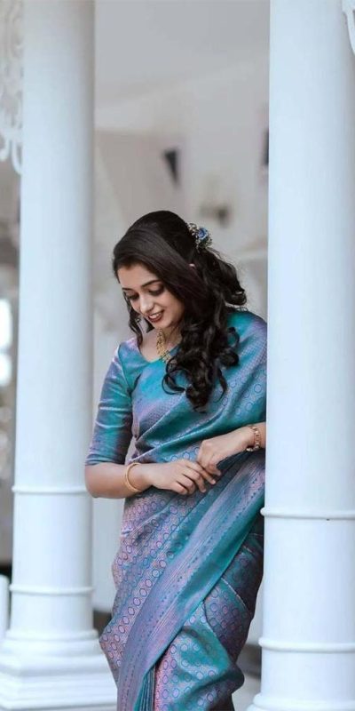 KP 5016 Blue Color Soft Litchi Silk jacquard Work On All Over Saree Casual, Wedding, Festive, Events . Expected Delivery 4-6 Working Days @1399/- only | Sarees, Bollywood Sarees, Creative Sarees, Designer Sarees, Embroidered Sarees, Ethnic Saree, Modern Digital sarees, Party Wear Sarees