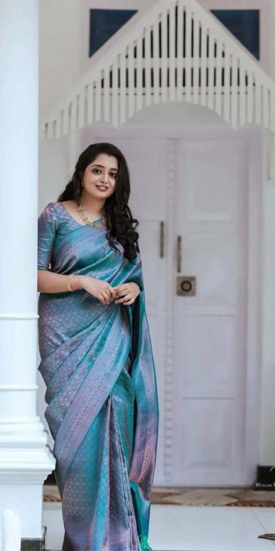 KP 5016 Blue Color Soft Litchi Silk jacquard Work On All Over Saree Casual, Wedding, Festive, Events . Expected Delivery 4-6 Working Days @1399/- only | Sarees, Bollywood Sarees, Creative Sarees, Designer Sarees, Embroidered Sarees, Ethnic Saree, Modern Digital sarees, Party Wear Sarees
