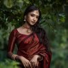 Maroon Soft Litchi Silk Jacquard Work On All Over Saree