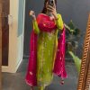 Light Green Chinon Silk Sequence Work Salwar Suit