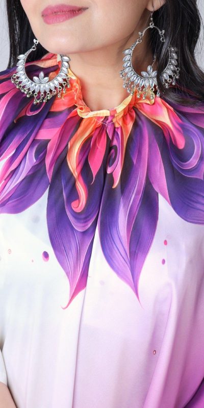 ST 1102 Purple White Color Japan Satin Digital Print Work Saree Casual, Wedding, Festive, Events . Expected Delivery 4-6 Working Days @1849/- only | Sarees, Bollywood Sarees, Creative Sarees, Designer Sarees, Embroidered Sarees, Ethnic Saree, Modern Digital sarees, Party Wear Sarees