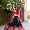 Black Tushar Silk Patola Printed Lehenga Choli