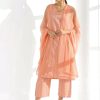 Peach Cotton Print Salwar Suit