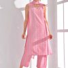 Pink Cotton Print Salwar Suit