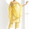 Yellow Cotton Print Salwar Suit