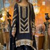 Black Georgette Embroidery Work Salwar Suit