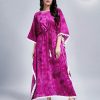 Rani Pink Rayon Slab Center Belt Kaftan Suit