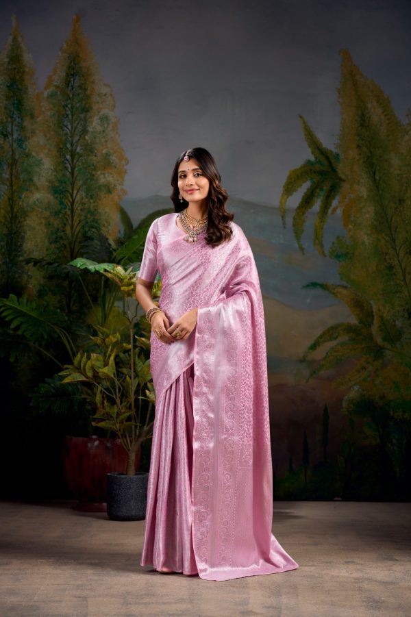 YNF 7404 Baby Pink Color Kanjivaram Zari Weaving Work Saree Casual, Wedding, Festive, Events . Expected Delivery  4-6 Working Days @1599/- only                                | Sarees, Bollywood Sarees, Creative Sarees, Designer Sarees, Embroidered Sarees, Ethnic Saree, Modern Digital sarees, Party Wear Sarees