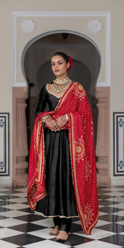 LG 1970 Black Color Chinon Lace On Border Latkan Dori Salwar Suit Casual, Wedding, Festive, Events . Expected Delivery  4-6 Working Days @1999/- only      | Jump Suits, Salwar suit, Casual Suits, Creative suits, Designer Suits, Palazzo Suits, Party Wear Suits, Patiala Suits, Straight Suits