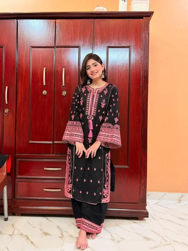 LG 1993 Black Color Roman Silk Embroidery Work Mirror Work Salwar Suit Casual, Wedding, Festive, Events . Expected Delivery  4-6 Working Days @2099/- only      | Jump Suits, Salwar suit, Casual Suits, Creative suits, Designer Suits, Palazzo Suits, Party Wear Suits, Patiala Suits, Straight Suits