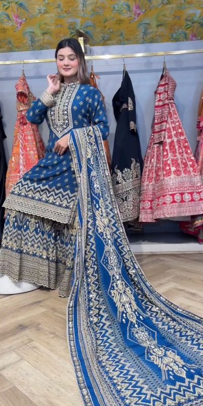 LG 1995 Blue Color Chinon Digital Print diamond Mirror WorkSalwar Suit Casual, Wedding, Festive, Events . Expected Delivery 4-6 Working Days @1999/- only | Jump Suits, Salwar suit, Casual Suits, Creative suits, Designer Suits, Palazzo Suits, Party Wear Suits, Patiala Suits, Straight Suits
