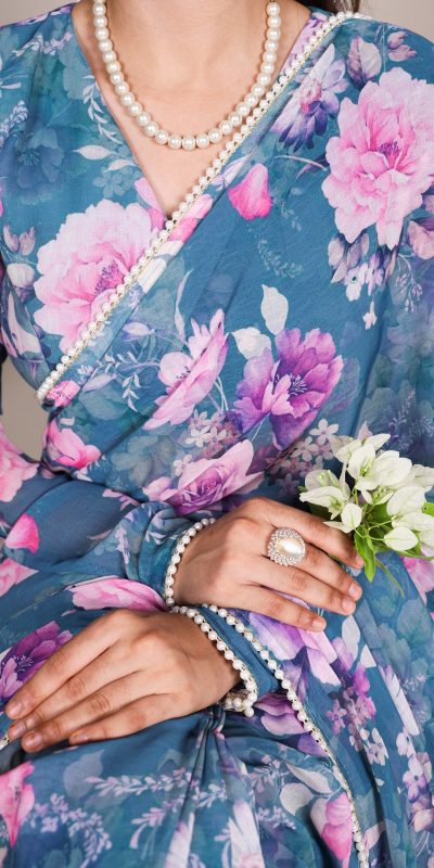 YNF 7010 Blue Color Weightless Marbal Floral Printed Pearl Lace Saree Casual, Wedding, Festive, Events . Expected Delivery 4-6 Working Days @1599/- only | Sarees, Bollywood Sarees, Creative Sarees, Designer Sarees, Embroidered Sarees, Ethnic Saree, Modern Digital sarees, Party Wear Sarees