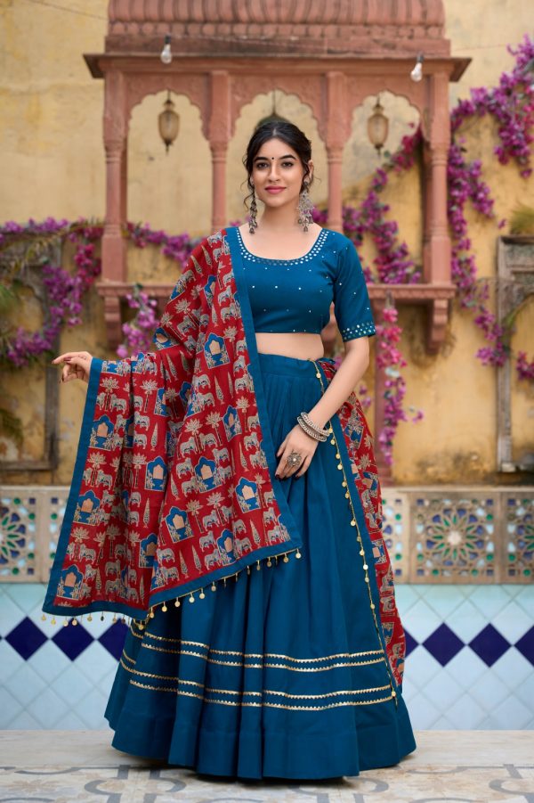 LNB 1697 Black Color Pure Cotton Plain With Gota Patti Touch Up Lehenga Choli Wedding, Party, Festive, Events Etc. Delivery 4-6 Working Days Rs 3499 | Lehenga, Bollywood Lehenga, Creative Lehenga, Designer Lehenga, Embroidered Lehenga, Party Wear Lehenga