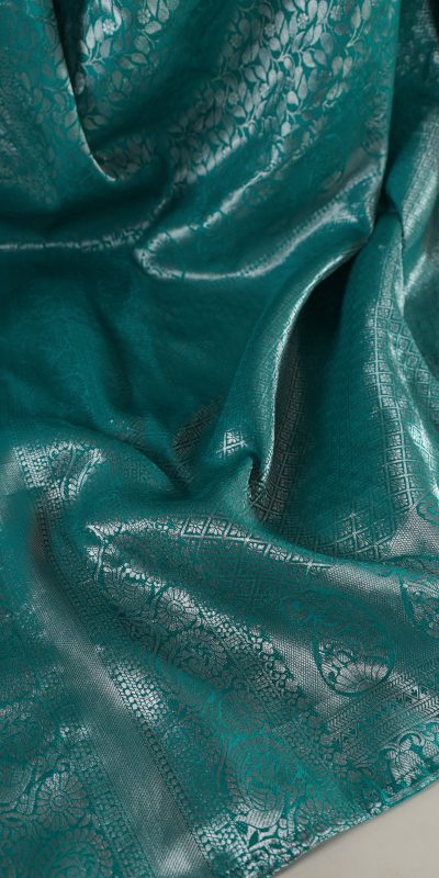 YNF 7404 Firozi Color Kanjivaram Zari Weaving Work Saree Casual, Wedding, Festive, Events . Expected Delivery 4-6 Working Days @1599/- only | Sarees, Bollywood Sarees, Creative Sarees, Designer Sarees, Embroidered Sarees, Ethnic Saree, Modern Digital sarees, Party Wear Sarees