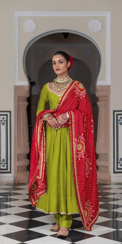 LG 1970 Green Color Chinon Lace On Border Latkan Dori Salwar Suit Casual, Wedding, Festive, Events . Expected Delivery  4-6 Working Days @1999/- only      | Jump Suits, Salwar suit, Casual Suits, Creative suits, Designer Suits, Palazzo Suits, Party Wear Suits, Patiala Suits, Straight Suits
