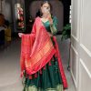 LNB 1653 Green Color Gaji Silk Dyeing With Lagdi patta Lehenga Choli Wedding, Party, Festive, Events Etc. Delivery 4-6 Working Days Rs 3499 | Lehenga, Bollywood Lehenga, Creative Lehenga, Designer Lehenga, Embroidered Lehenga, Party Wear Lehenga