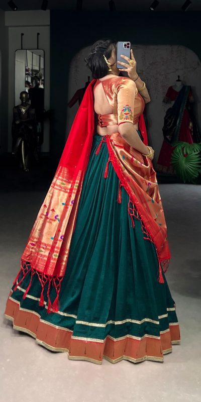 LNB 2007 Green Color Vichitra Silk Zari Weaving With Lace Border Lehenga Choli Wedding, Party, Festive, Events Etc. Delivery 4-6 Working Days Rs 2999 | Lehenga, Bollywood Lehenga, Creative Lehenga, Designer Lehenga, Embroidered Lehenga, Party Wear Lehenga