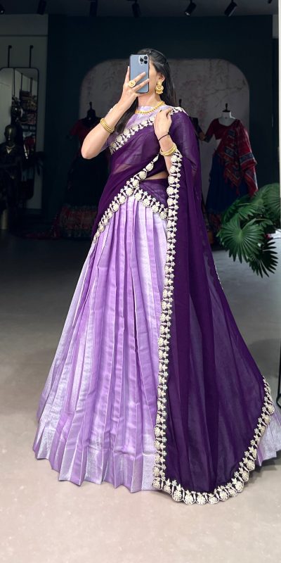 LNB 2013 Lavender Color Jacquard Silk weaving work Lehenga Choli Wedding, Party, Festive, Events Etc. Delivery 4-6 Working Days Rs 2999 | Lehenga, Bollywood Lehenga, Creative Lehenga, Designer Lehenga, Embroidered Lehenga, Party Wear Lehenga