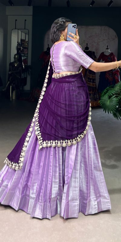 LNB 2013 Lavender Color Jacquard Silk weaving work Lehenga Choli Wedding, Party, Festive, Events Etc. Delivery 4-6 Working Days Rs 2999 | Lehenga, Bollywood Lehenga, Creative Lehenga, Designer Lehenga, Embroidered Lehenga, Party Wear Lehenga