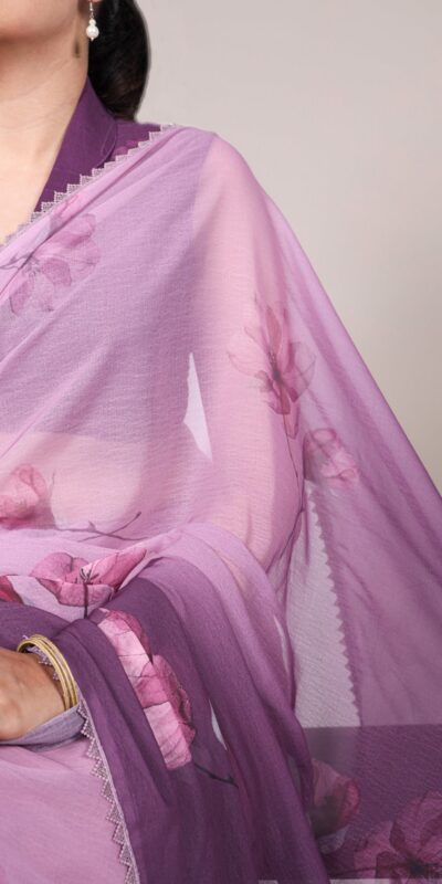 YNF 7038 Lavender Color Weightless Marbal Floral Printed Lace Saree Casual, Wedding, Festive, Events . Expected Delivery 4-6 Working Days @1549/- only | Sarees, Bollywood Sarees, Creative Sarees, Designer Sarees, Embroidered Sarees, Ethnic Saree, Modern Digital sarees, Party Wear Sarees