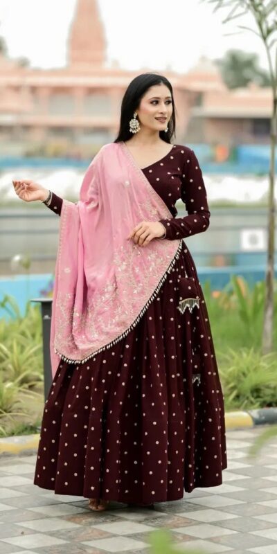 LG 643 Maroon Color Printed Polly Reyon Lehenga Choli Wedding, Party, Festive, Events Etc. Delivery 4-6 Working Days Rs 2099 | Lehenga, Bollywood Lehenga, Creative Lehenga, Designer Lehenga, Embroidered Lehenga, Party Wear Lehenga