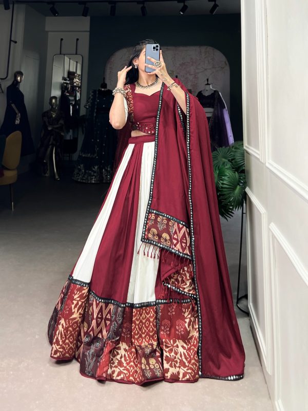 LNB 1714 Maroon Color Pure Rayon Plain Printed With Paper Mirror Work Lehenga Choli Wedding, Party, Festive, Events Etc. Delivery 4-6 Working Days Rs 3599 | Lehenga, Bollywood Lehenga, Creative Lehenga, Designer Lehenga, Embroidered Lehenga, Party Wear Lehenga