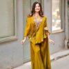 BE 349 Mustard Color Air Tex Chinon Sequence Embroidered Work Salwar Suit Casual, Wedding, Festive, Events . Expected Delivery  4-6 Working Days @1999/- only      | Jump Suits, Salwar suit, Casual Suits, Creative suits, Designer Suits, Palazzo Suits, Party Wear Suits, Patiala Suits, Straight Suits