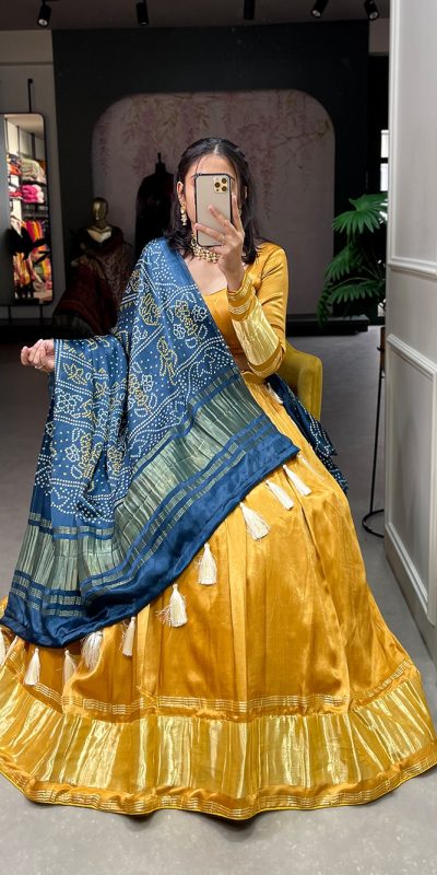 LNB 1653 Mustard Color Gaji Silk Dyeing With Lagdi patta Lehenga Choli Wedding, Party, Festive, Events Etc. Delivery 4-6 Working Days Rs 3499 | Lehenga, Bollywood Lehenga, Creative Lehenga, Designer Lehenga, Embroidered Lehenga, Party Wear Lehenga