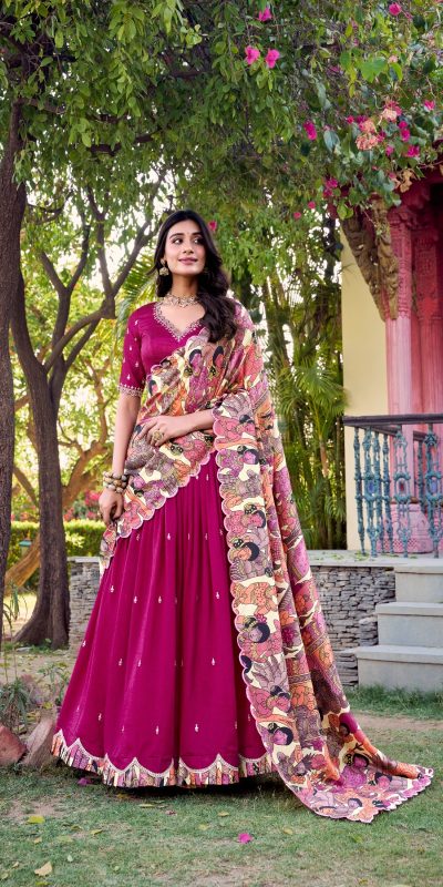 LNB 1237 Mustard Color Vichitra Sequins and Embroidery Work Kalamkari Lehenga Choli Wedding, Party, Festive, Events Etc. Delivery 4-6 Working Days Rs 3299 | Lehenga, Bollywood Lehenga, Creative Lehenga, Designer Lehenga, Embroidered Lehenga, Party Wear Lehenga