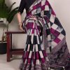 YNF 7045 Navy Blue Color Polyester Viscose Chanderi Printed Border Saree Casual, Wedding, Festive, Events . Expected Delivery  4-6 Working Days @1499/- only                                | Sarees, Bollywood Sarees, Creative Sarees, Designer Sarees, Embroidered Sarees, Ethnic Saree, Modern Digital sarees, Party Wear Sarees