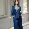 BE 349 Navy Blue Color Air Chinon Sequence Embroidered Work Salwar Suit Casual, Wedding, Festive, Events . Expected Delivery  4-6 Working Days @1999/- only      | Jump Suits, Salwar suit, Casual Suits, Creative suits, Designer Suits, Palazzo Suits, Party Wear Suits, Patiala Suits, Straight Suits