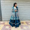 BE 265 Navy Blue Navy Blue Fiona Silk Lehenga Choli with Lace Work. Now at just ₹1899. Delivery 4-6 Working Days. Shop now. | Lehenga, Bollywood Lehenga, Creative Lehenga, Designer Lehenga, Embroidered Lehenga, Party Wear Lehenga