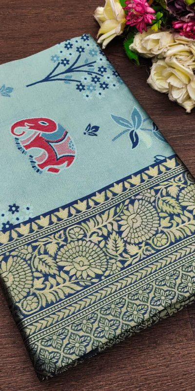 KP 6004 Navy Blue Soft Lichi Silk Jacquard Work With Designer Work Saree. Grab it for ₹1499. Delivery 4-6 Working Days. Shop now. | Sarees, Bollywood Sarees, Creative Sarees, Designer Sarees, Embroidered Sarees, Ethnic Saree, Modern Digital sarees, Party Wear Sarees