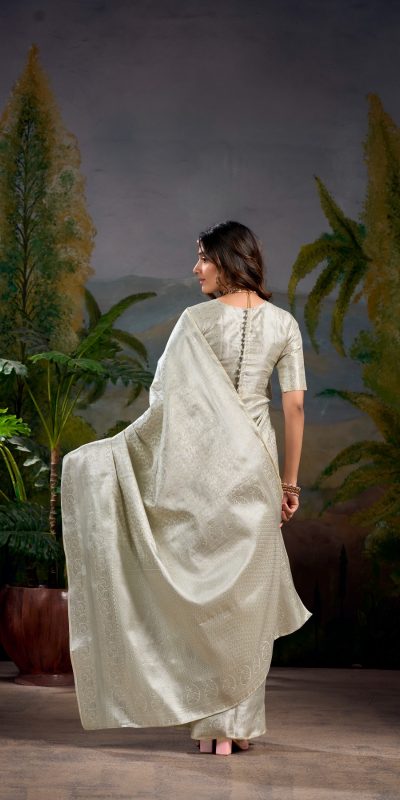 YNF 7404 Off White Color Kanjivaram Zari Weaving Work Saree Casual, Wedding, Festive, Events . Expected Delivery 4-6 Working Days @1599/- only | Sarees, Bollywood Sarees, Creative Sarees, Designer Sarees, Embroidered Sarees, Ethnic Saree, Modern Digital sarees, Party Wear Sarees