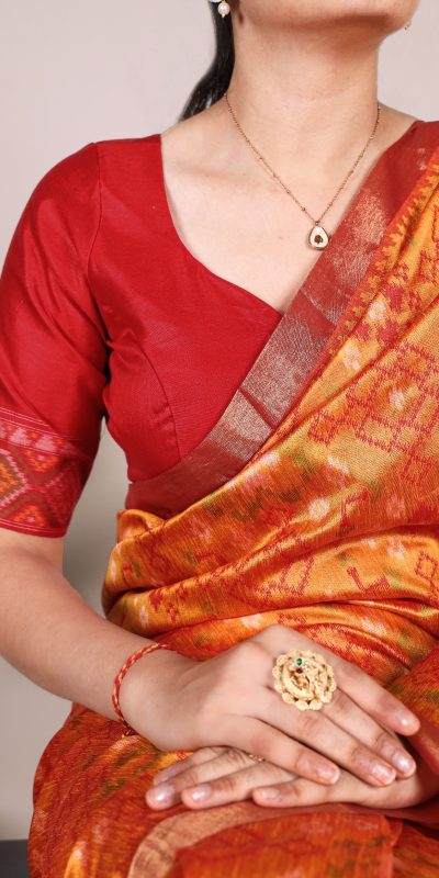 YNF 7416 Orange Color Jacquard Silk Patola Print Zari Weaving Work Saree Casual, Wedding, Festive, Events . Expected Delivery 4-6 Working Days @2599/- only | Sarees, Bollywood Sarees, Creative Sarees, Designer Sarees, Embroidered Sarees, Ethnic Saree, Modern Digital sarees, Party Wear Sarees