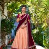 LNB 2010 Peach Color Zari Chex With Zari Weaving Work Lehenga Choli Wedding, Party, Festive, Events Etc. Delivery 4-6 Working Days Rs 2149 | Lehenga, Bollywood Lehenga, Creative Lehenga, Designer Lehenga, Embroidered Lehenga, Party Wear Lehenga