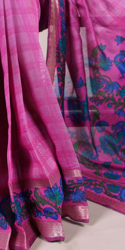 YNF 7035 Pink Color Polyester Chanderi Printed Zari Weaving Work Saree Casual, Wedding, Festive, Events . Expected Delivery  4-6 Working Days @1549/- only                                                                                | Sarees, Bollywood Sarees, Creative Sarees, Designer Sarees, Embroidered Sarees, Ethnic Saree, Modern Digital sarees, Party Wear Sarees