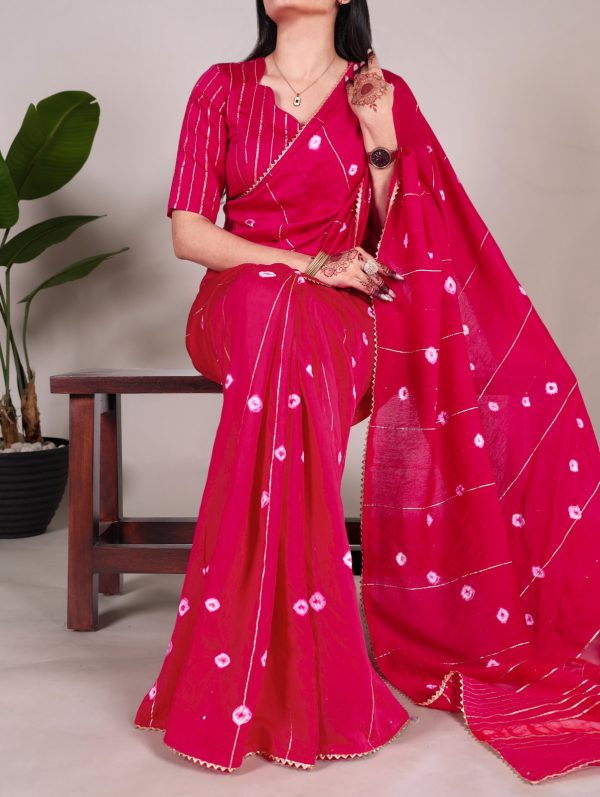 YNF 7503 Pink Color Viscose chanderi Sequins zari gota patti Saree Casual, Wedding, Festive, Events . Expected Delivery  4-6 Working Days @1499/- only                                                                                | Sarees, Bollywood Sarees, Creative Sarees, Designer Sarees, Embroidered Sarees, Ethnic Saree, Modern Digital sarees, Party Wear Sarees