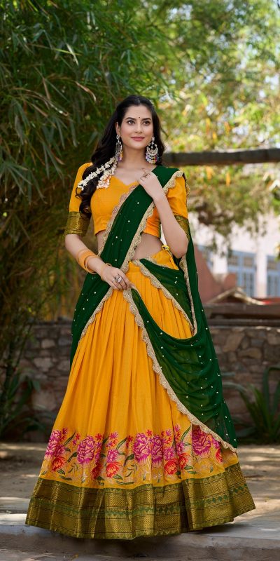 LNB1518 Pink Color Cotton Silk Thread Embroidery Work Lehenga Choli Wedding, Party, Festive, Events Etc. Delivery 4-6 Working Days Rs 2999 | Lehenga, Bollywood Lehenga, Creative Lehenga, Designer Lehenga, Embroidered Lehenga, Party Wear Lehenga