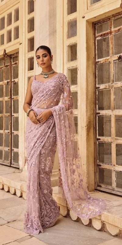 DF 3435 Pink Color Mono Net 5mm Multi Sequins Embroidery Work Saree Casual, Wedding, Festive, Events . Expected Delivery  4-6 Working Days @1799/- only                                                                                | Sarees, Bollywood Sarees, Creative Sarees, Designer Sarees, Embroidered Sarees, Ethnic Saree, Modern Digital sarees, Party Wear Sarees