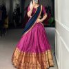LNB 2040 Pink Color Narayan Pet Zari Weaving Lehenga Choli Choli Festive Party Wedding, Events etc. Delivery 4-6 Working Days @1899/- | Lehenga, Bollywood Lehenga, Creative Lehenga, Designer Lehenga, Embroidered Lehenga, Party Wear Lehenga