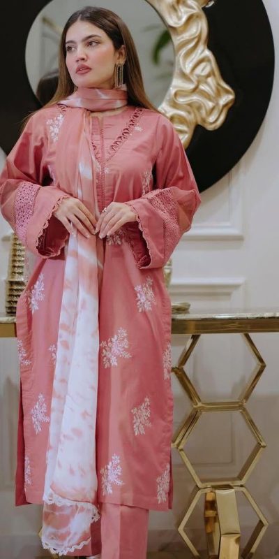 LG 1951 Pink Color Roman Silk Embroidery Work On Front Side Salwar Suit Casual, Wedding, Festive, Events . Expected Delivery  4-6 Working Days @1999/- only      | Jump Suits, Salwar suit, Casual Suits, Creative suits, Designer Suits, Palazzo Suits, Party Wear Suits, Patiala Suits, Straight Suits