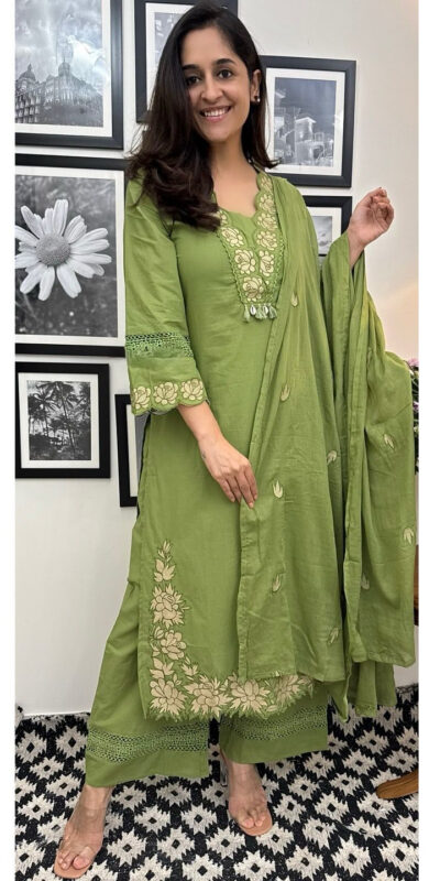 BE 385 Pista Color Rayon Slub Cotton Embroidery Wor Salwar Suit Casual, Wedding, Festive, Events . Expected Delivery 4-6 Working Days @1899/- only | Jump Suits, Salwar suit, Casual Suits, Creative suits, Designer Suits, Palazzo Suits, Party Wear Suits, Patiala Suits, Straight Suits
