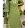 BE 385 Pista Color Rayon Slub Cotton Embroidery Wor Salwar Suit Casual, Wedding, Festive, Events . Expected Delivery  4-6 Working Days @1899/- only      | Jump Suits, Salwar suit, Casual Suits, Creative suits, Designer Suits, Palazzo Suits, Party Wear Suits, Patiala Suits, Straight Suits