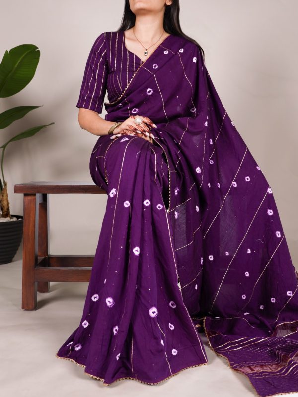 YNF 7503 Purple Color Viscose chanderi Sequins zari gota patti Saree Casual, Wedding, Festive, Events . Expected Delivery  4-6 Working Days @1499/- only                                                                                | Sarees, Bollywood Sarees, Creative Sarees, Designer Sarees, Embroidered Sarees, Ethnic Saree, Modern Digital sarees, Party Wear Sarees